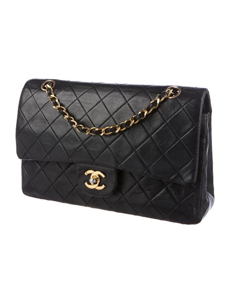 chanel classic medium flap vintage|Chanel single flap vs double.